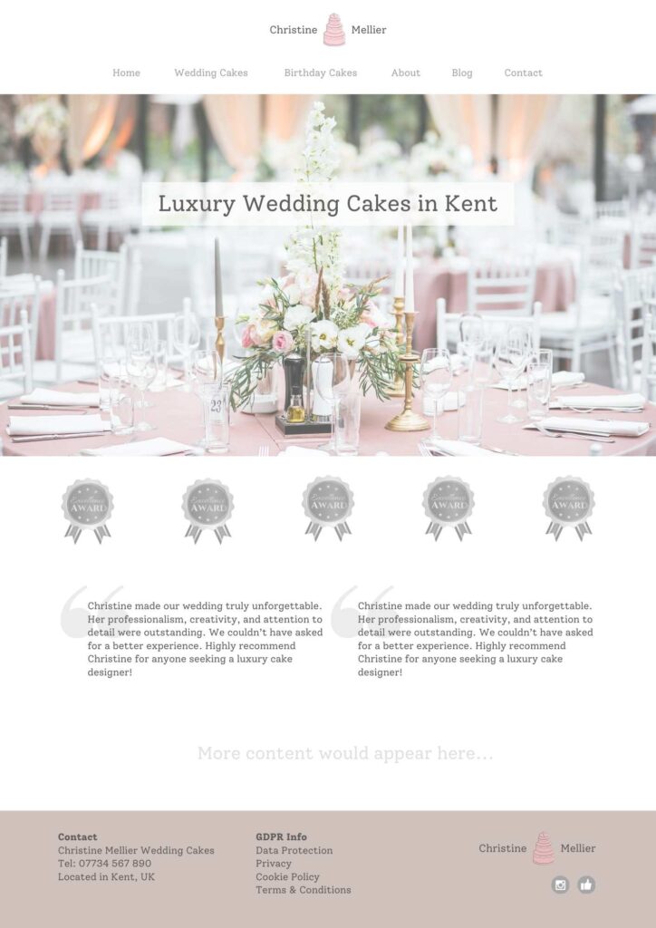 luxury website design elements